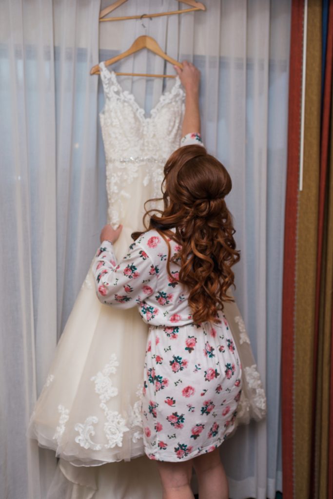 Bride with Dress at Grand Floridian