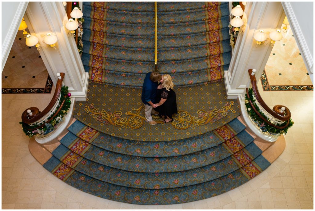 Grand Floridian Resort and Spa engagement photo shoot