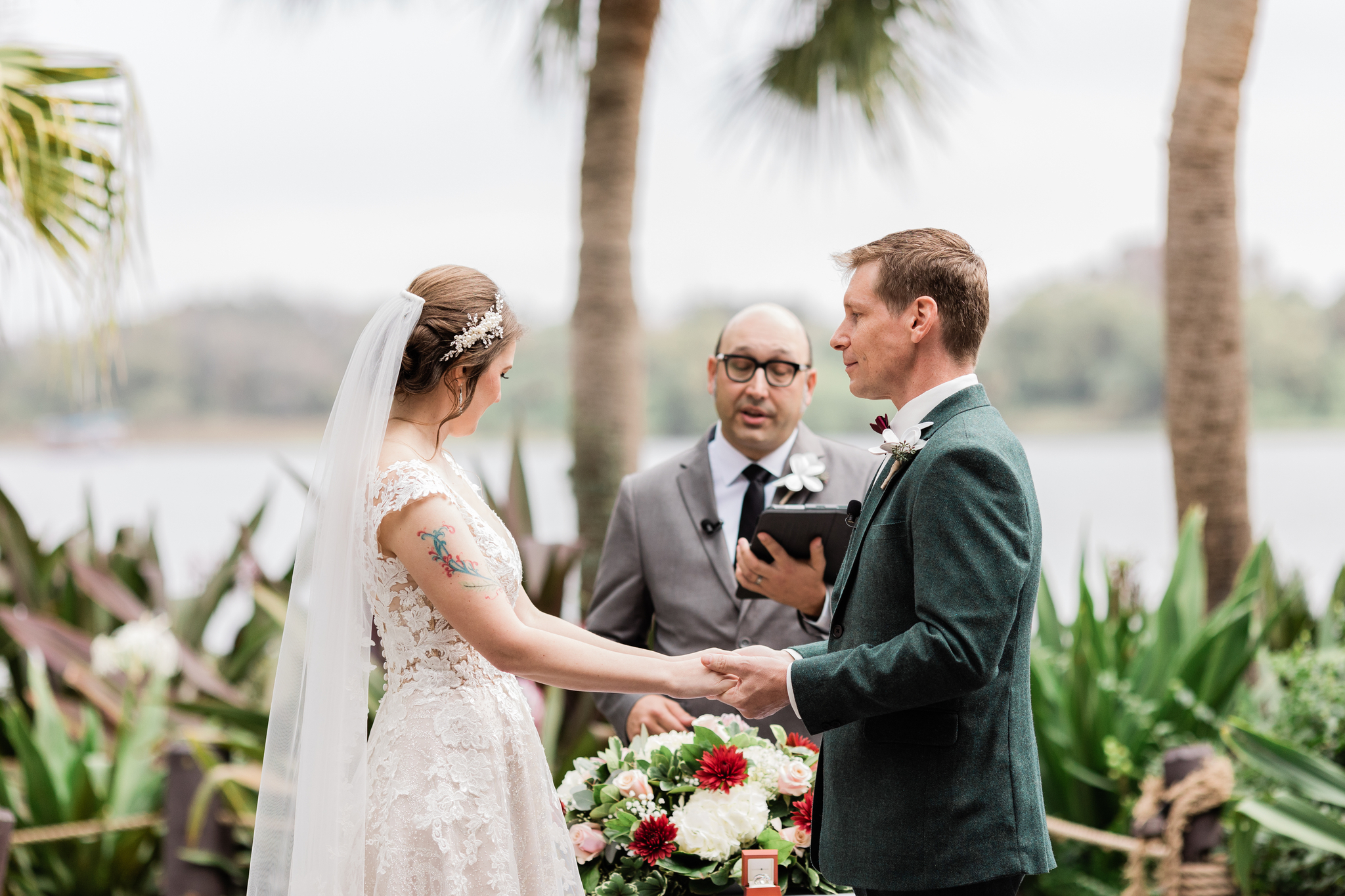 Wedding photos at Disney Polynesian Resort by Jess Collins