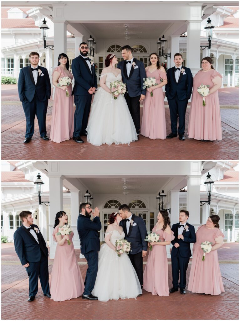 wedding party at the Grand Floridian Resort after Epcot Wedding